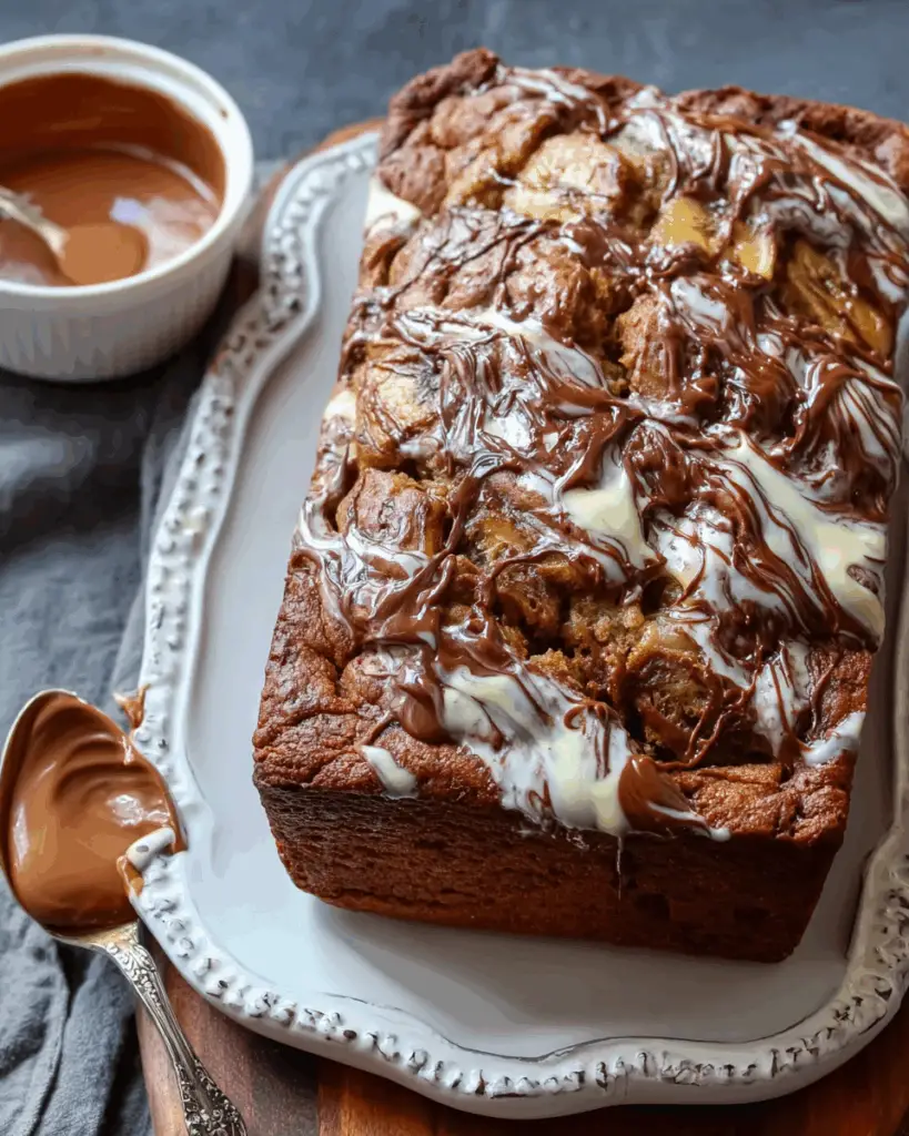 Nutella Banana Split Bread