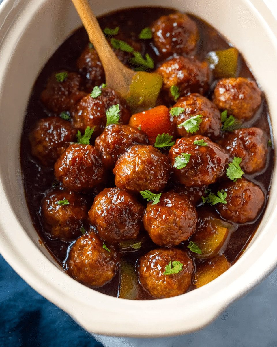 Sweet and Sour Crockpot Meatballs