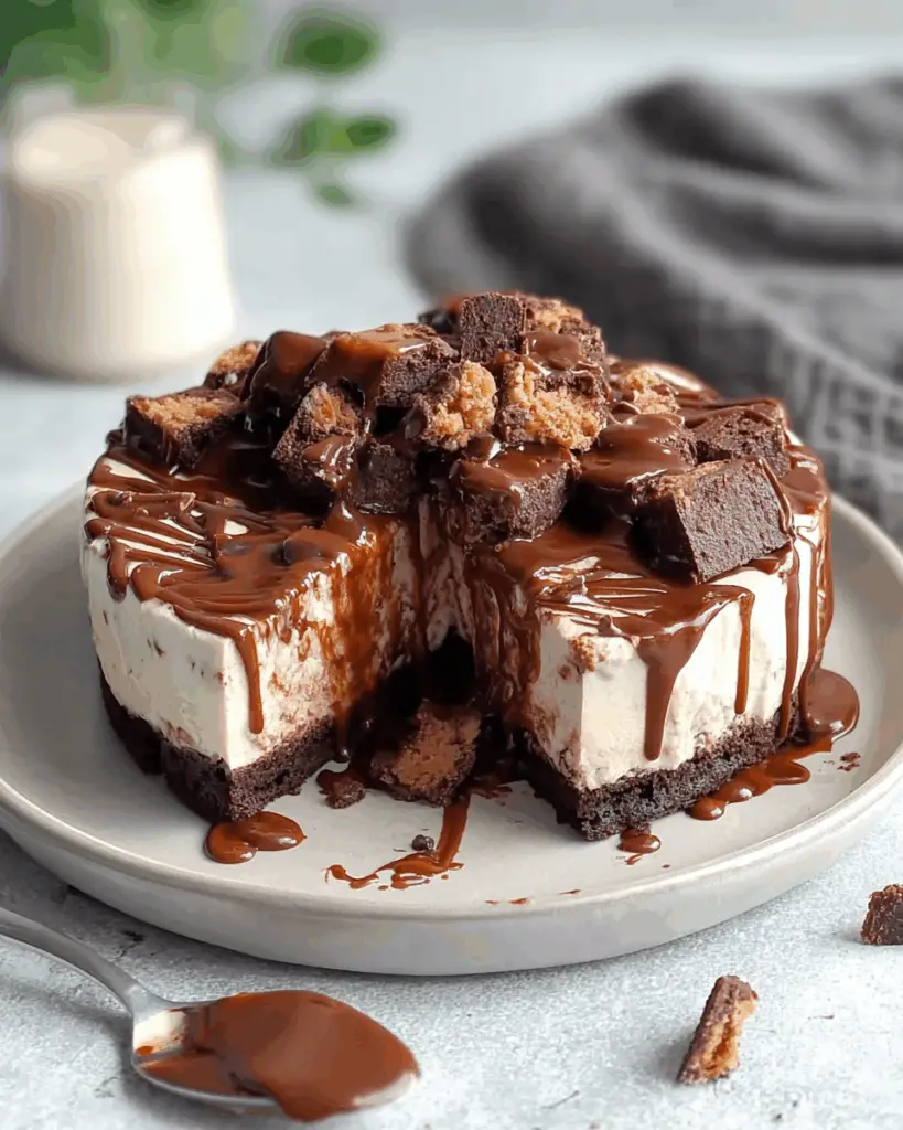 Delicious Brownie Ice Cream Cake