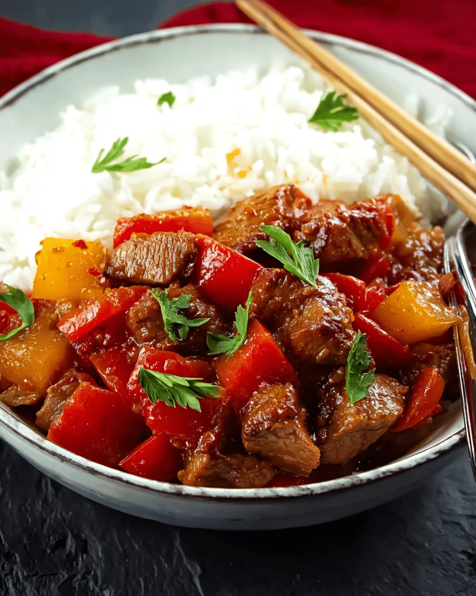 Slow Cooker Sweet and Sour Pork