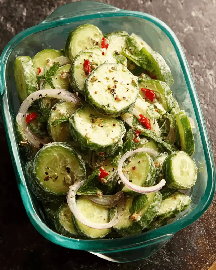 Shaken Cucumber Salad