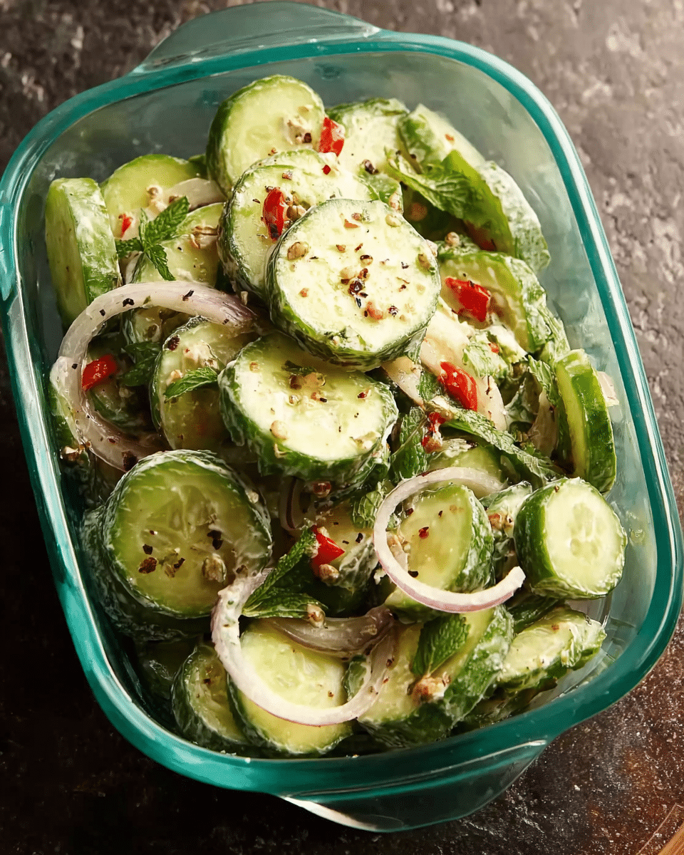 Shaken Cucumber Salad