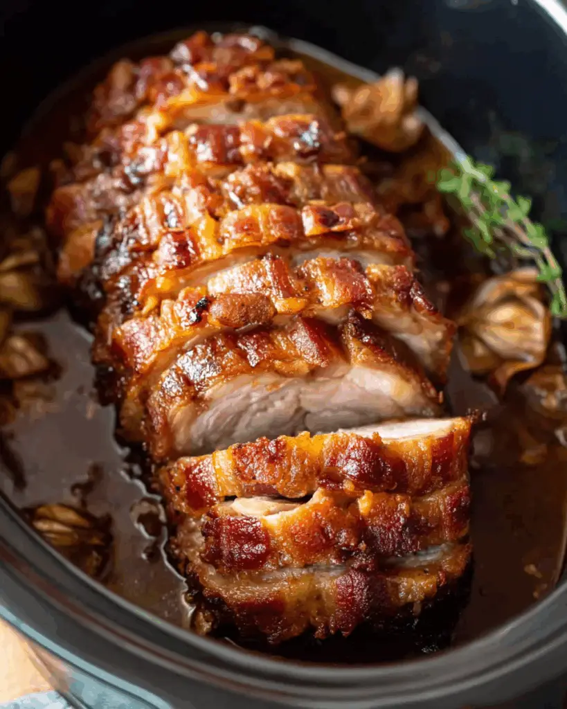 Bacon-Wrapped Garlic Pork Loin