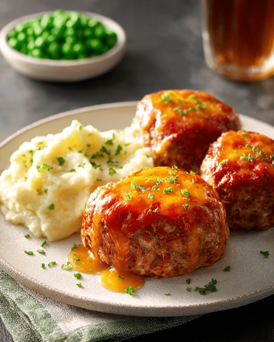 Mini Cheddar Meat Loaves