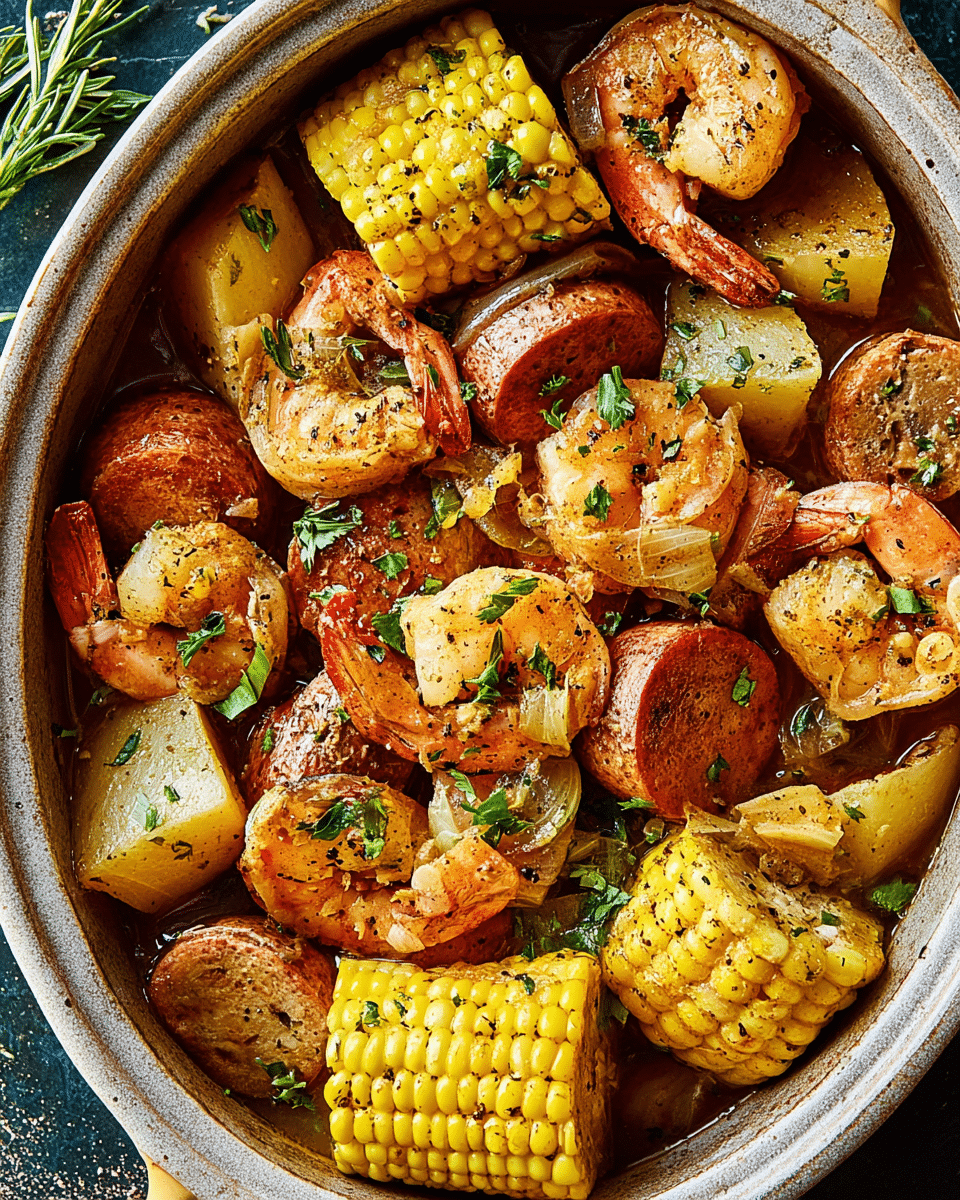 Slow Cooker Shrimp Boil