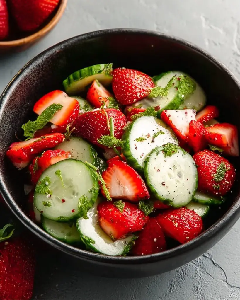 Cucumber Strawberry Salad