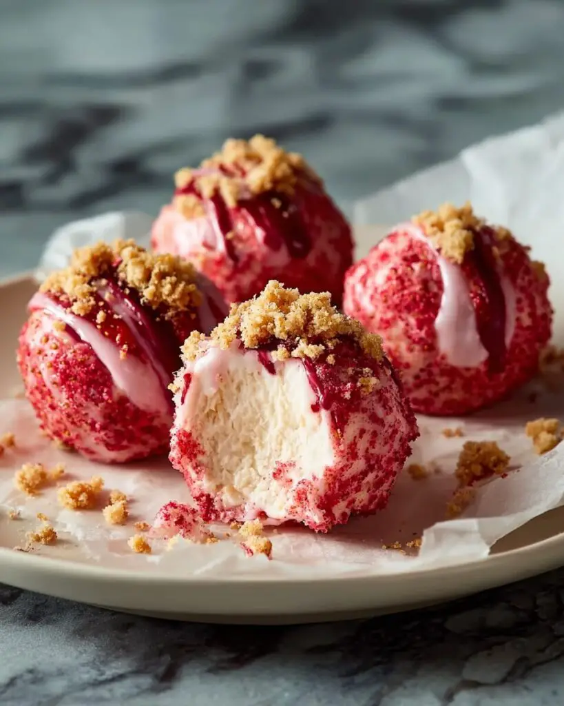 Strawberry Shortcake No-Bake Balls