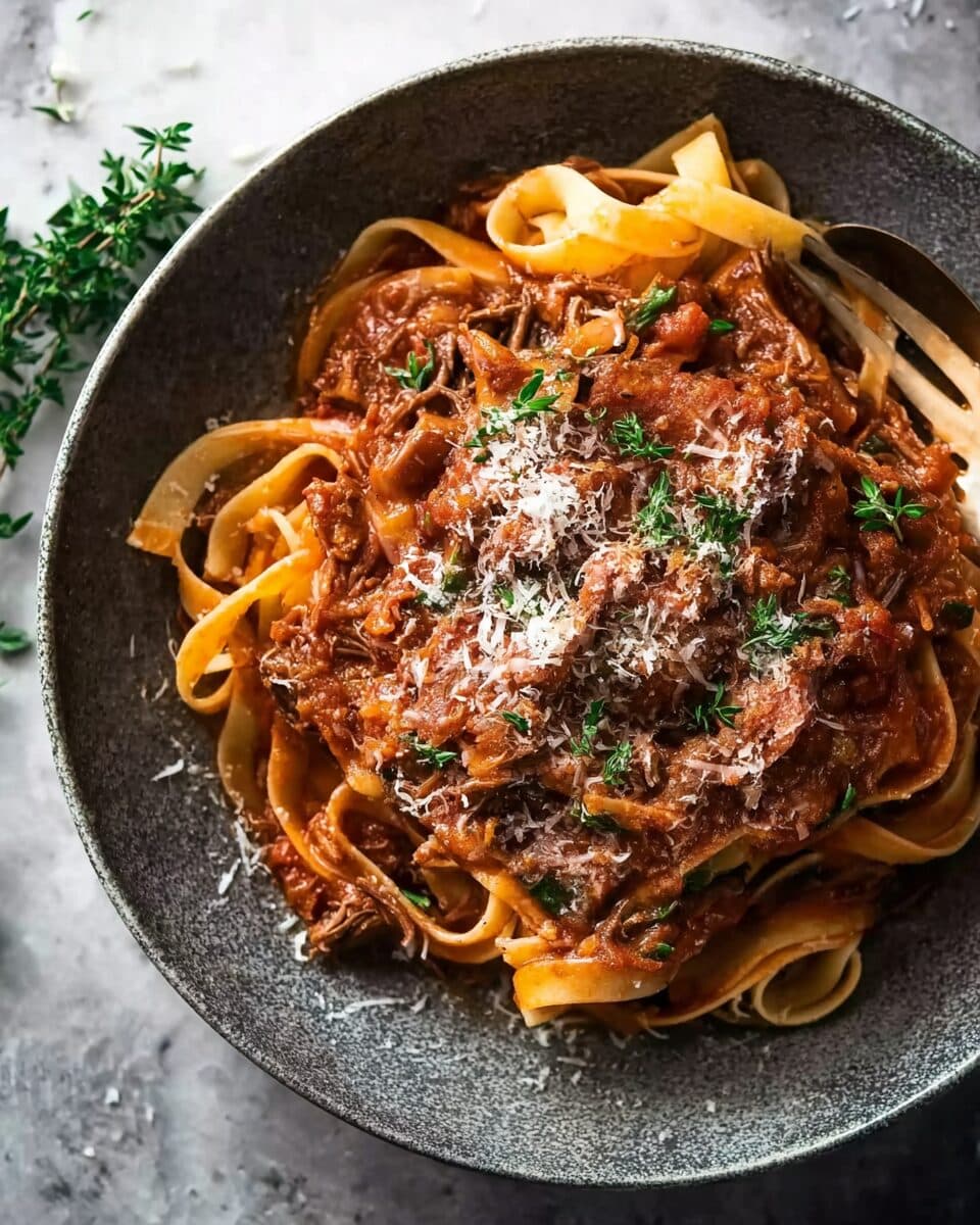 Sunday Slow Cooker Beef Ragu