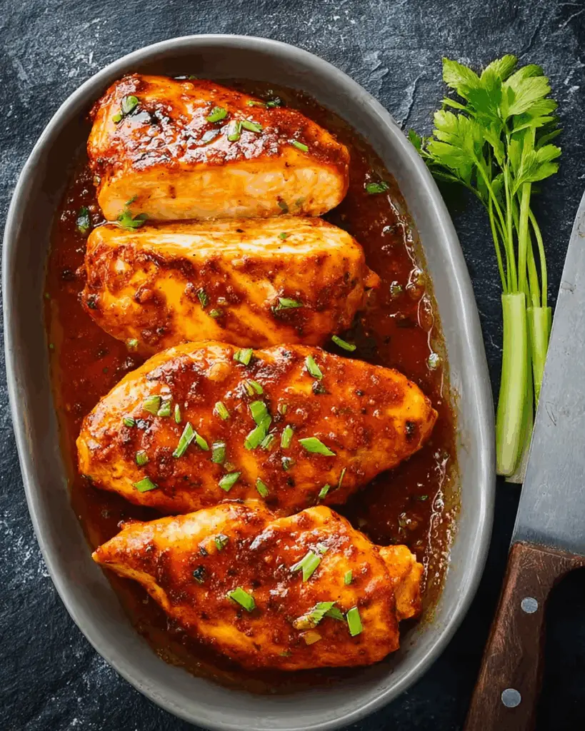 Baked Buffalo Chicken Breasts