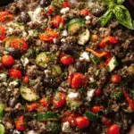 Mediterranean Ground Beef Stir-Fry