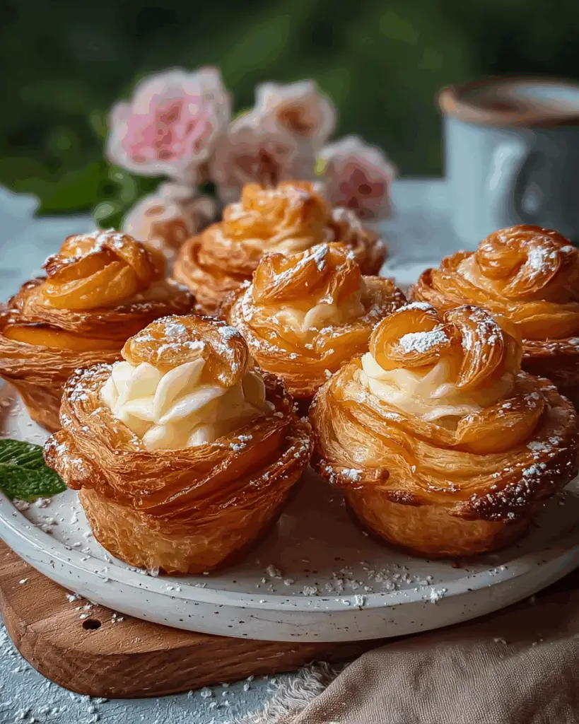 Peach Pie Cruffins