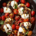 Skillet Chicken with Caprese Toppings