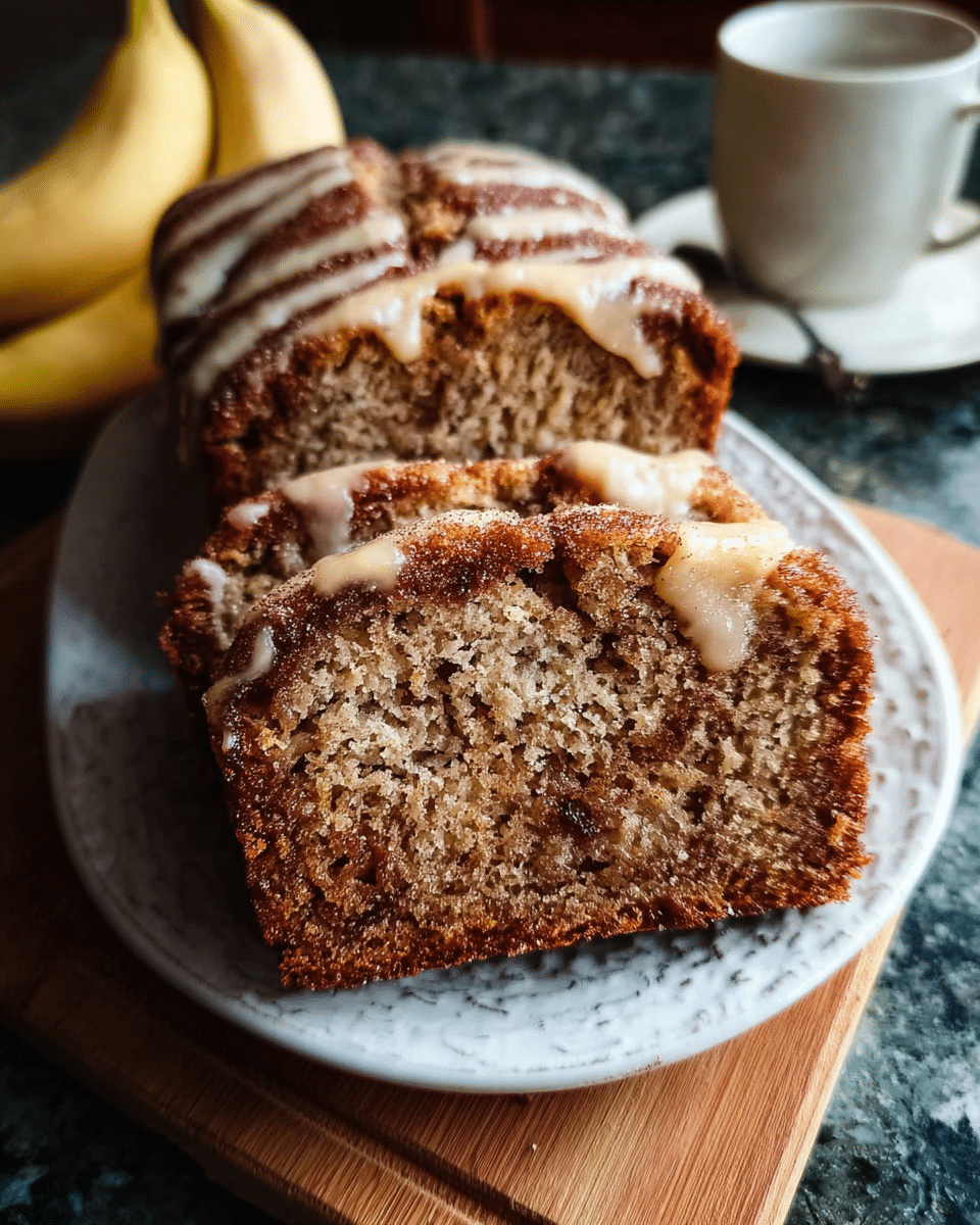 Vegan Cinnamon Sugar Banana Bread