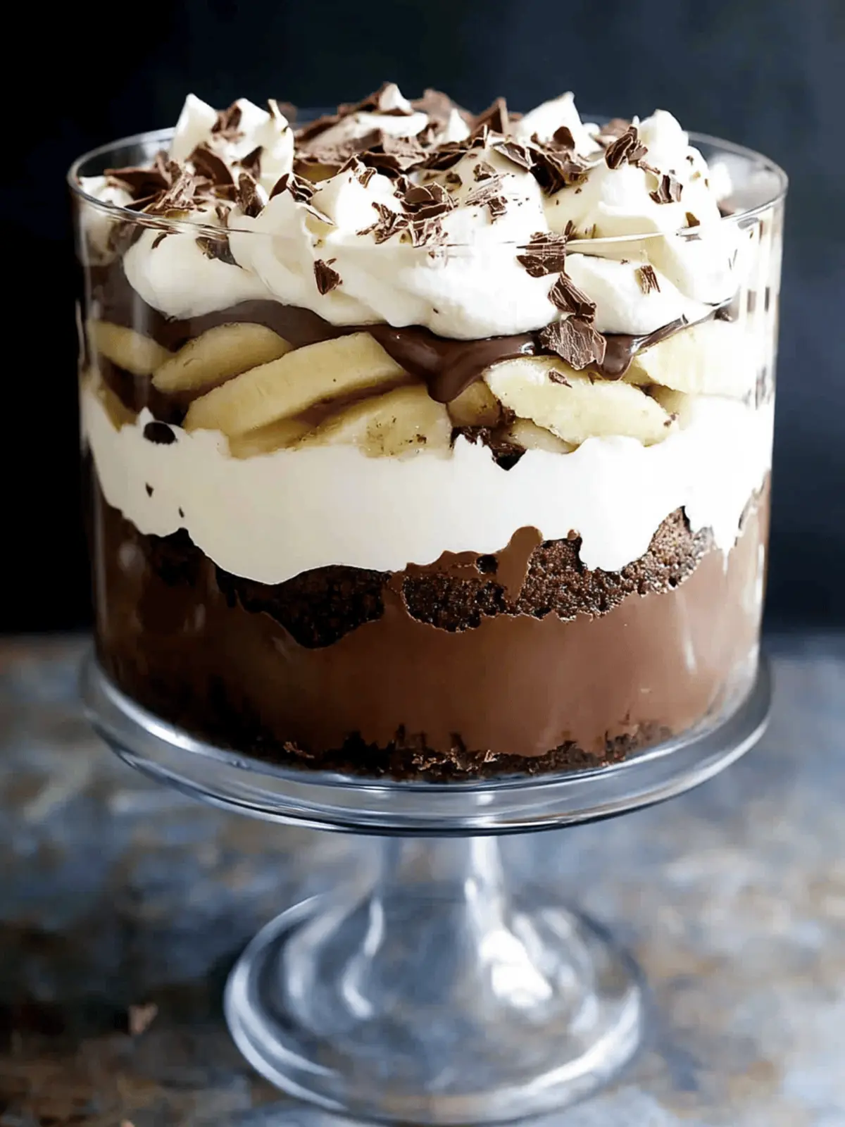 Chocolate-Banana Cream Trifle
