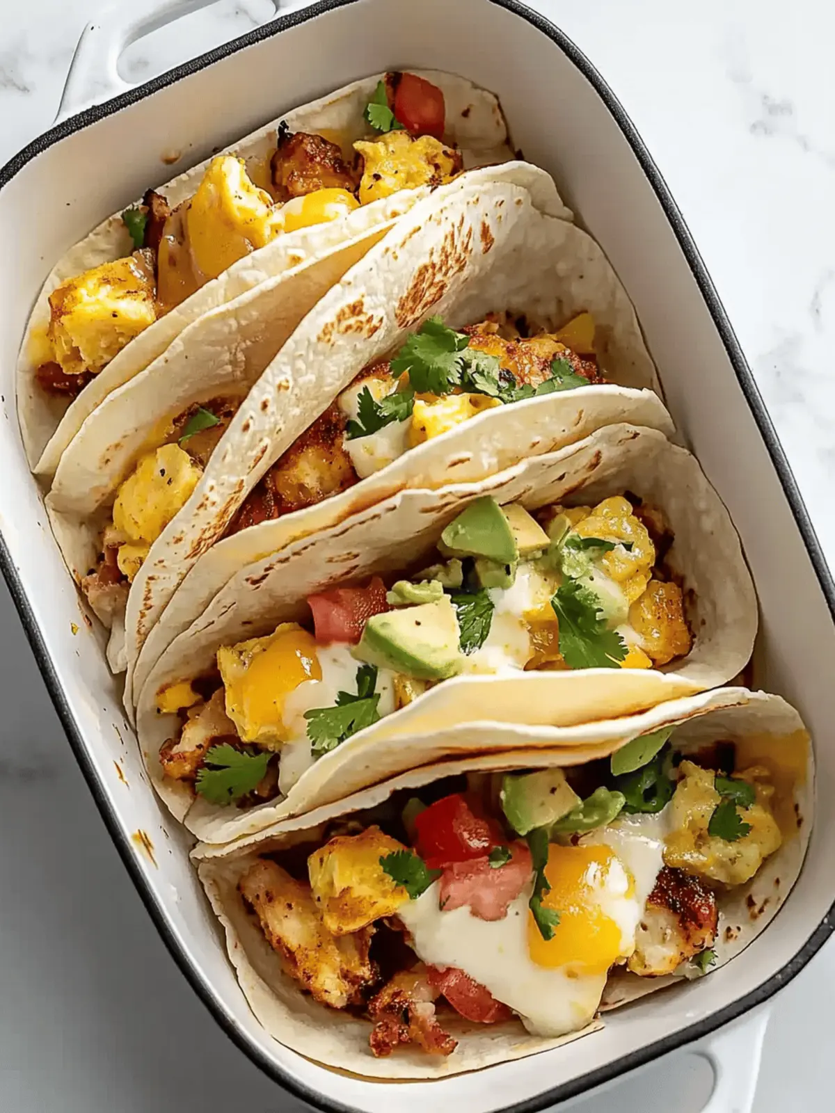 Tasty Baked Breakfast Tacos