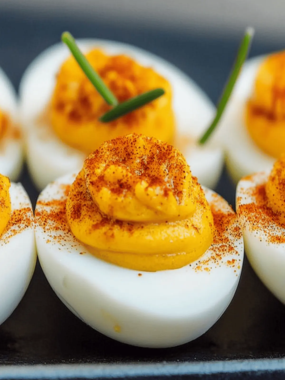 Pumpkin Deviled Eggs