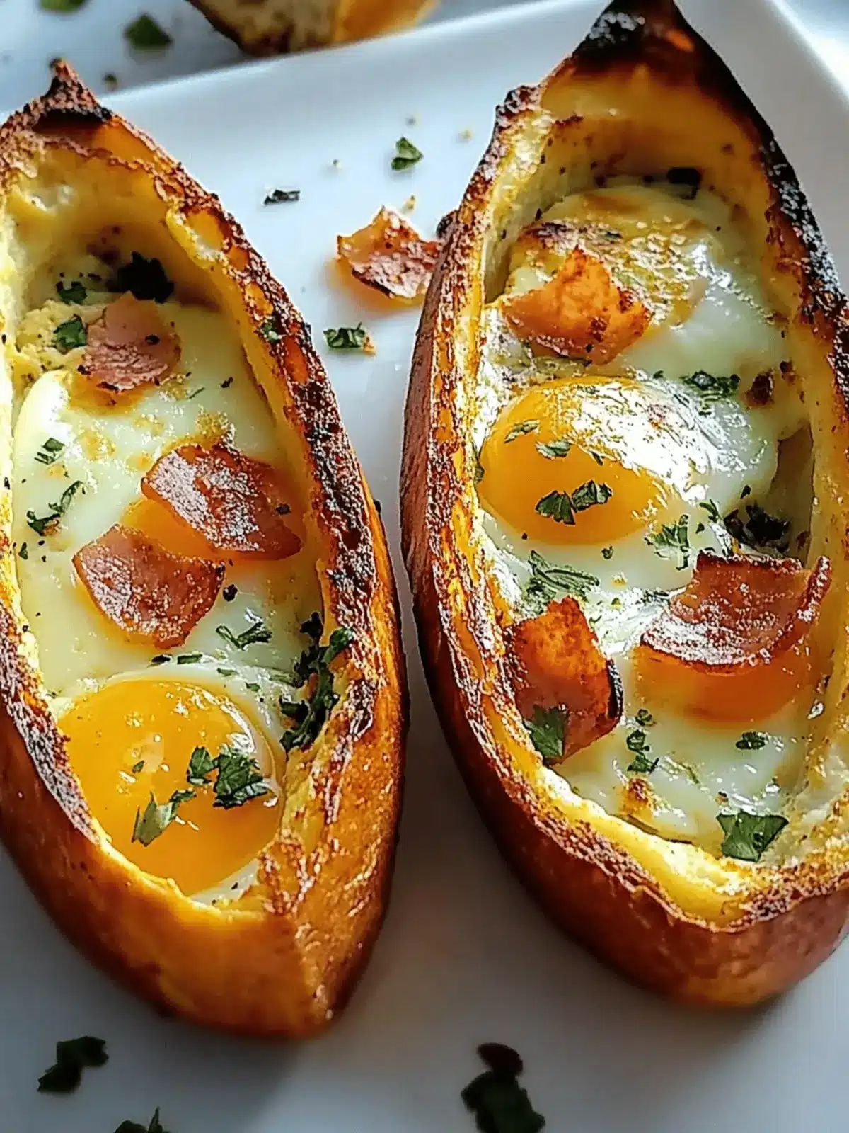 Baked Egg Boats Recipe