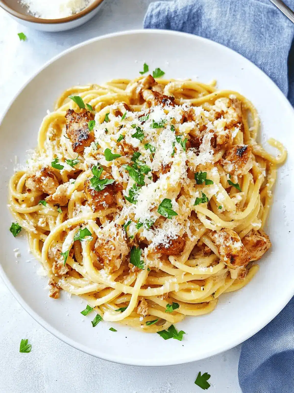 White Wine Chicken Pasta
