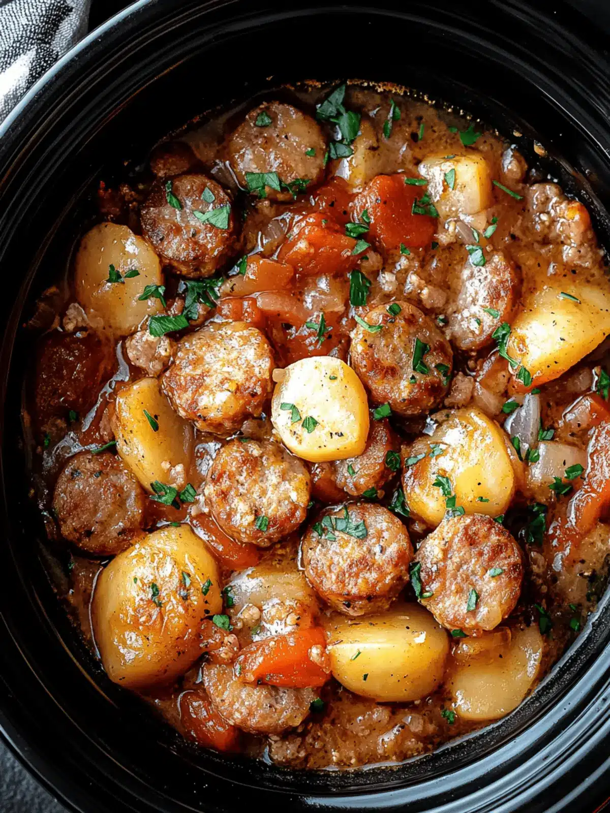 Crockpot Sausage Casserole