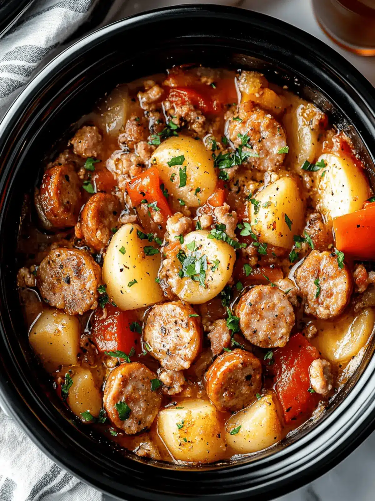 Crockpot Sausage Casserole
