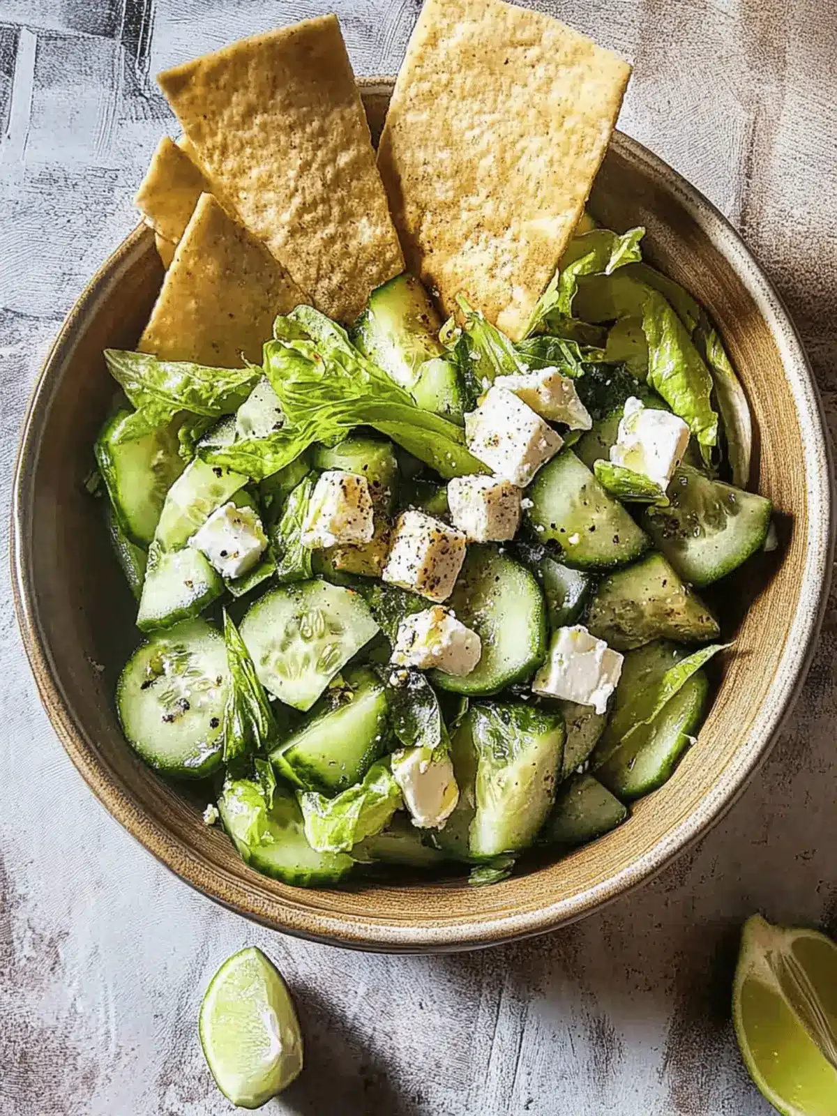 Cucumber feta salad