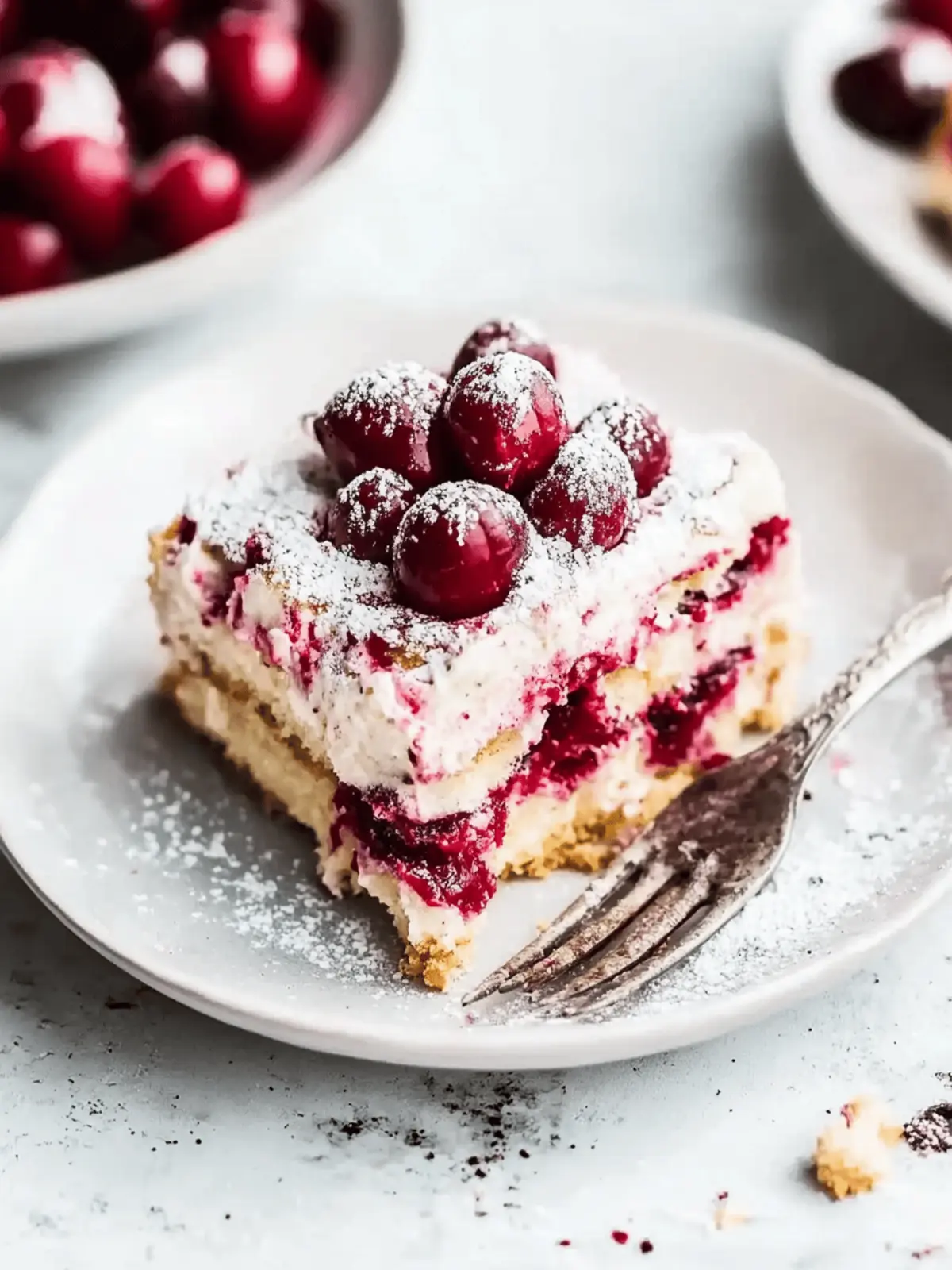 Cherry Amaretto Tiramisu