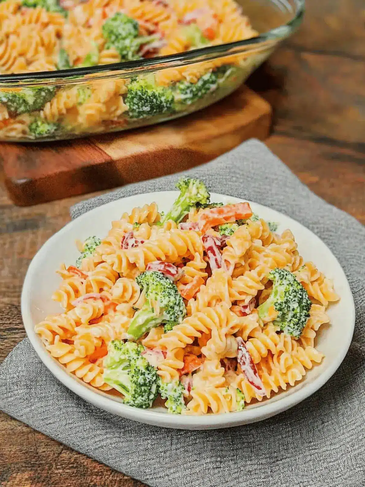 Broccoli Cheddar Pasta Salad