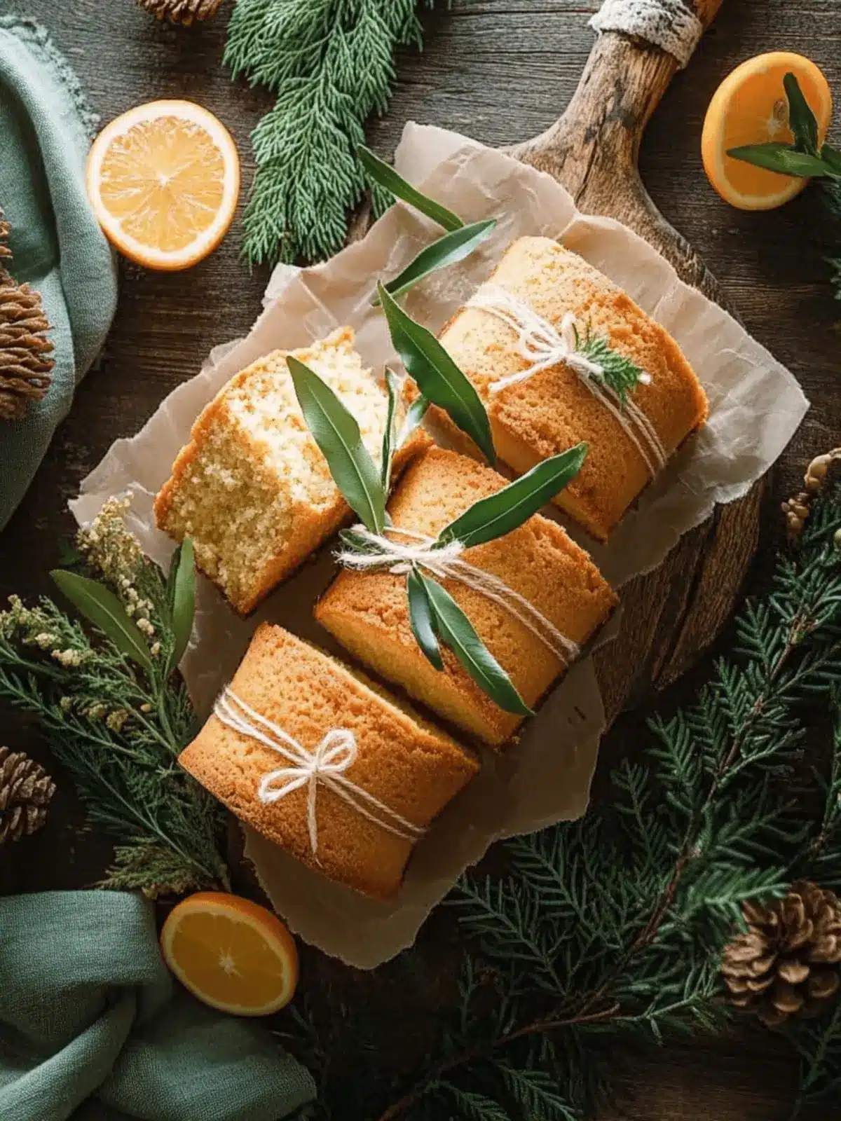 orange ginger honey cakes