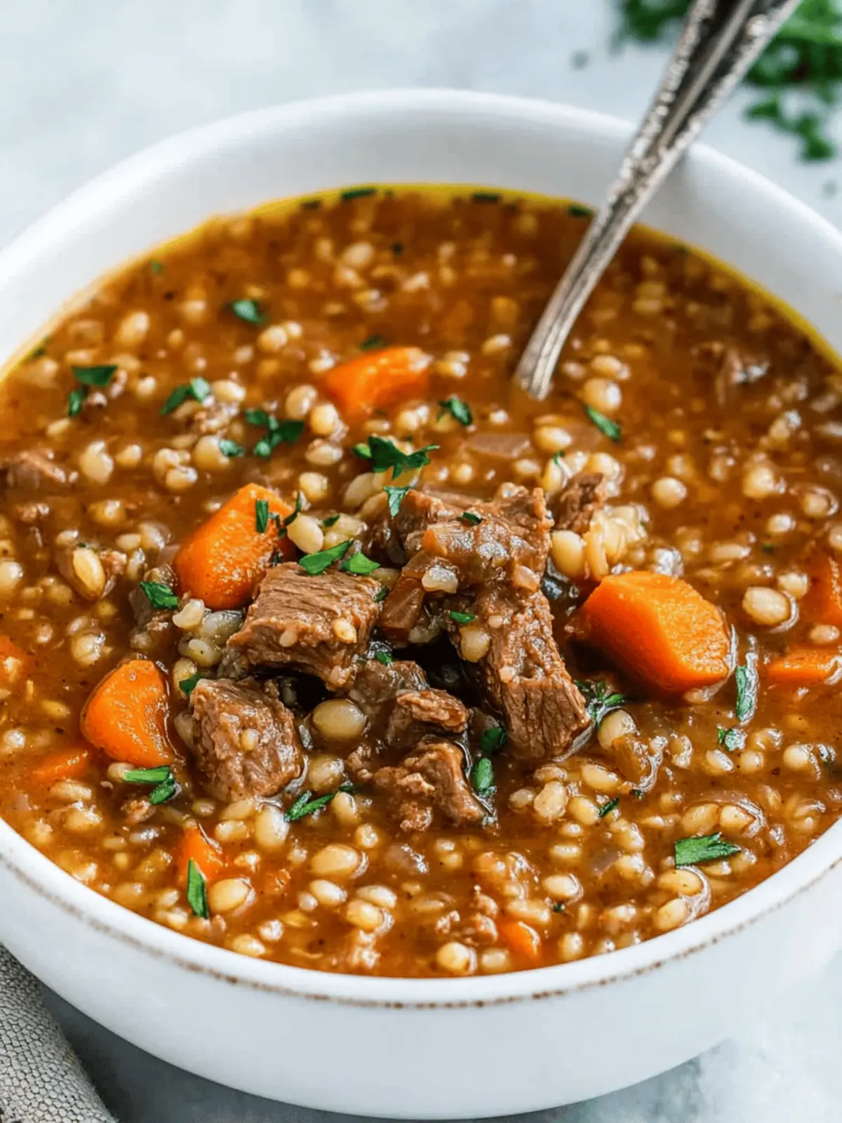 Beef Barley Soup