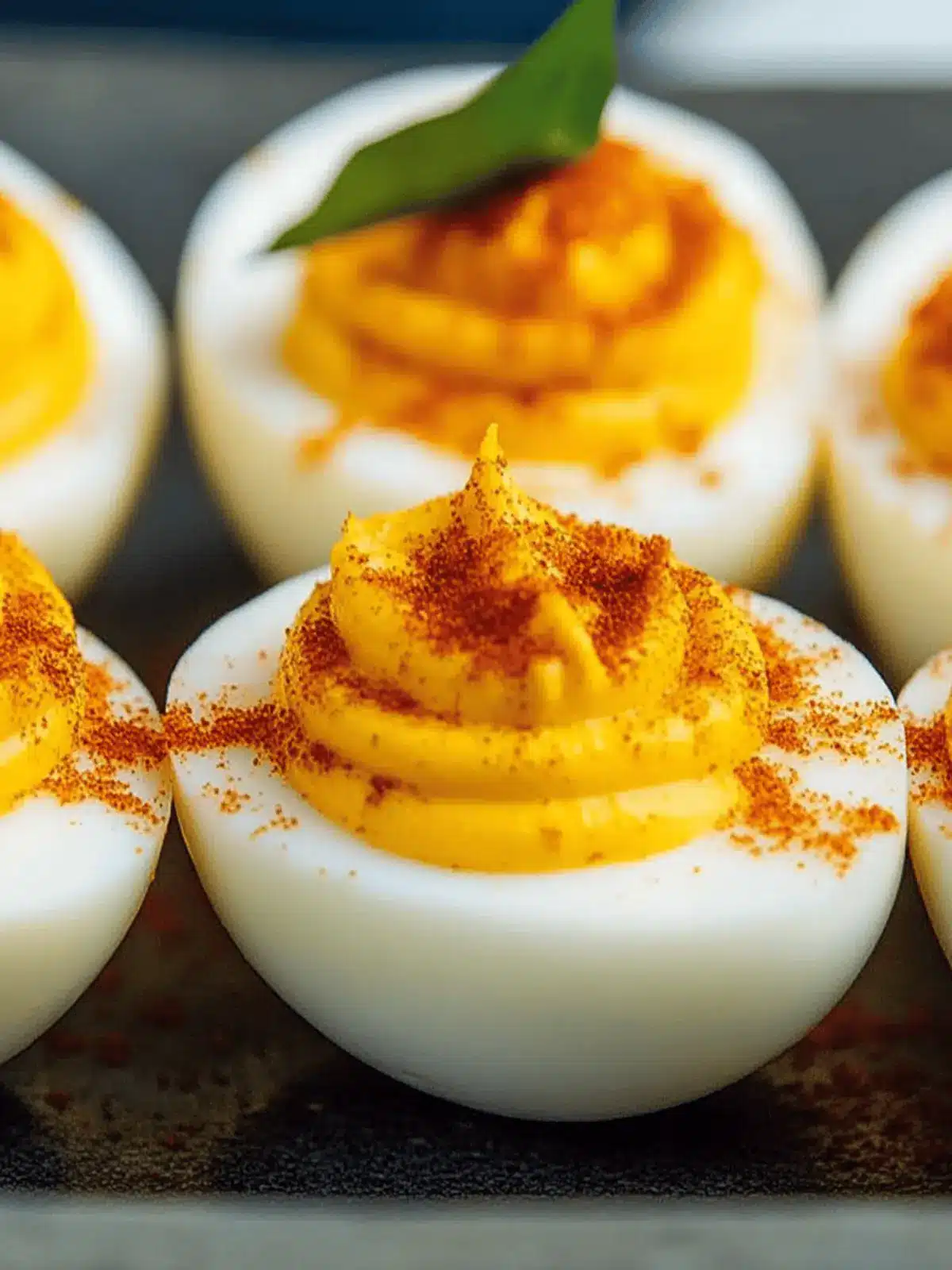 Pumpkin Deviled Eggs