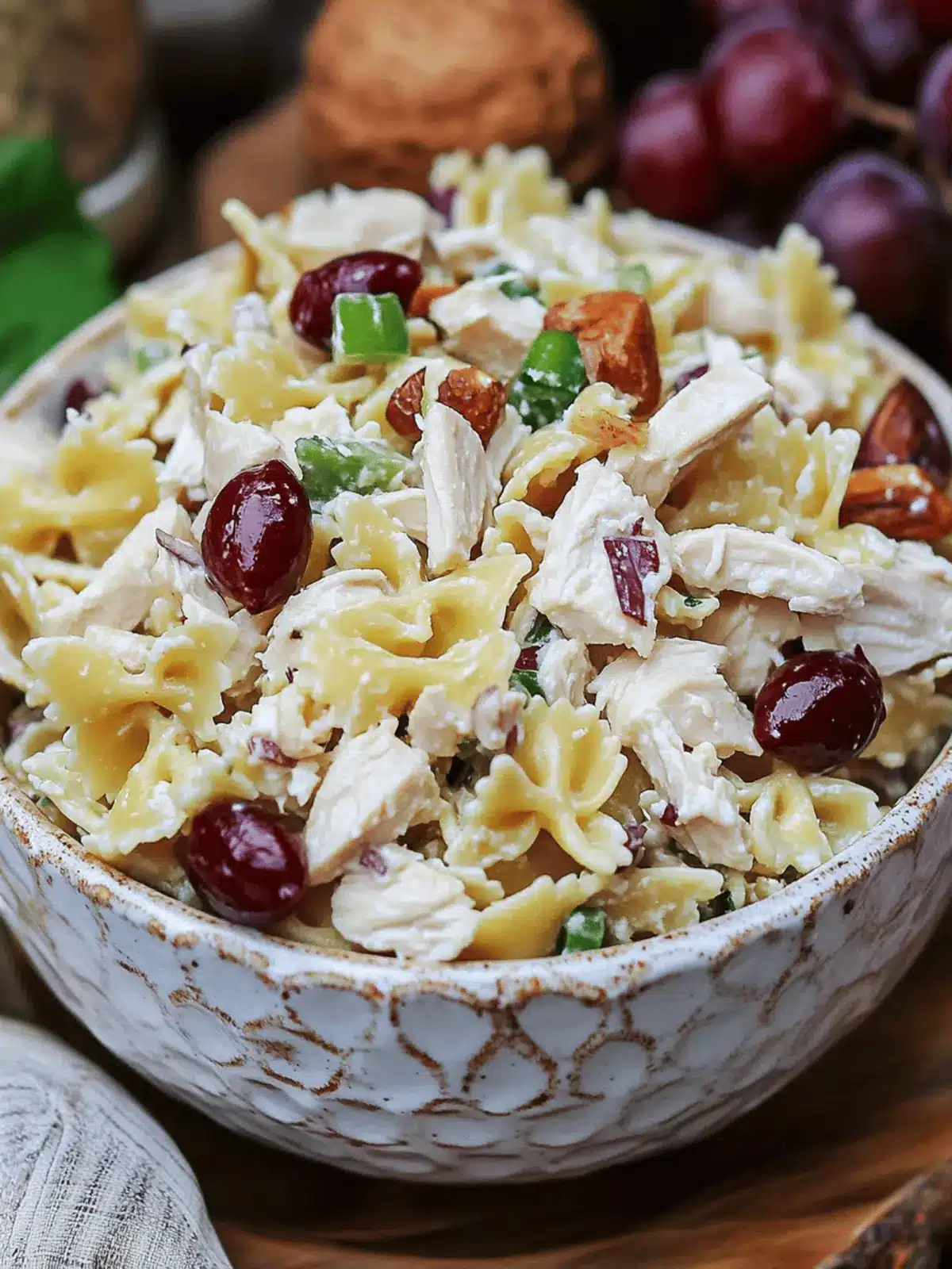 Waldorf Chicken Pasta Salad