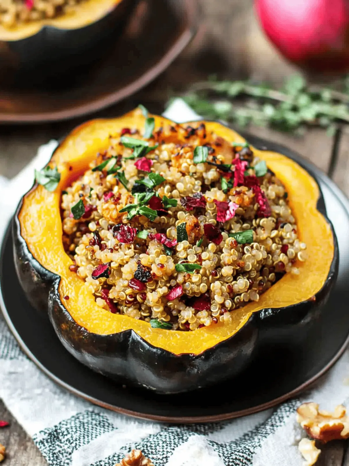 Quinoa Stuffed Acorn Squash