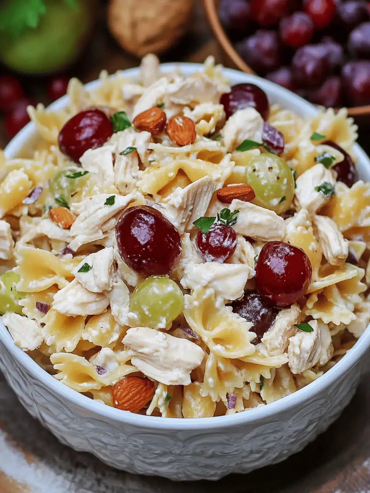 Waldorf Chicken Pasta Salad