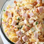 Creamy Ham and Cheese Pasta Salad