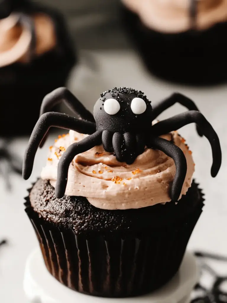 Spooky Spider Cupcakes