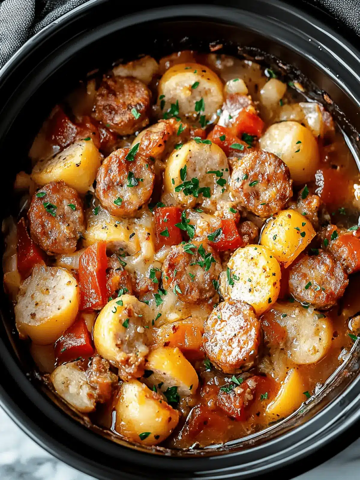 Crockpot Sausage Casserole