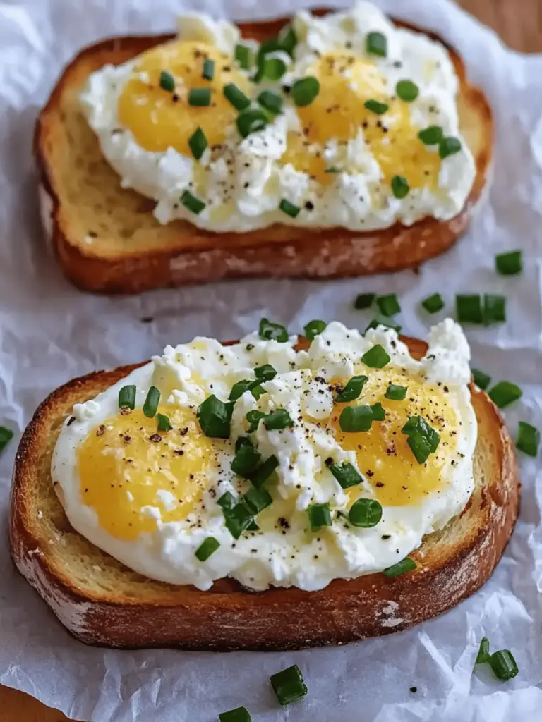 Egg and Ricotta Toast