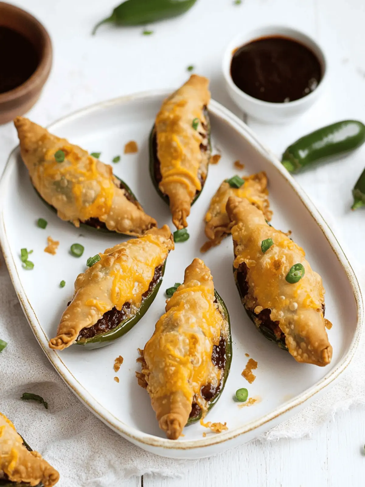 Cheesy Samosa Jalapeno Poppers (with Halloween variation)