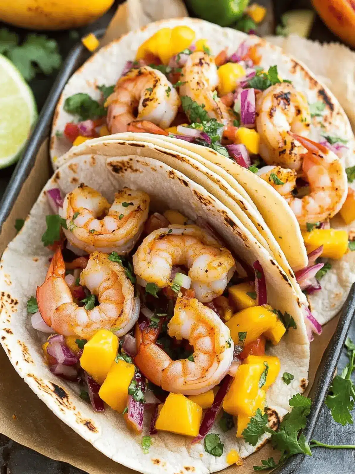 Shrimp Tacos with Mango Salsa