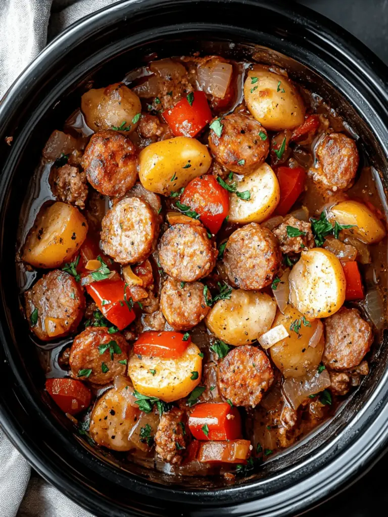 Crockpot Sausage Casserole