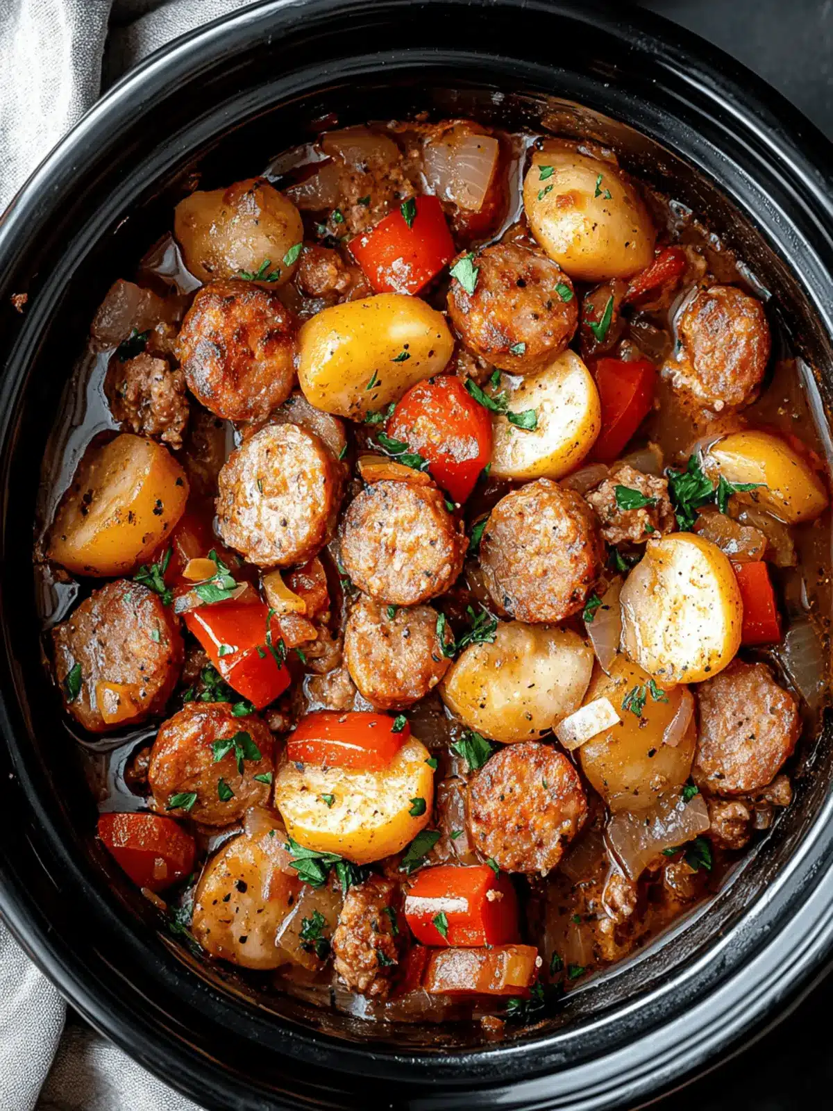 Crockpot Sausage Casserole