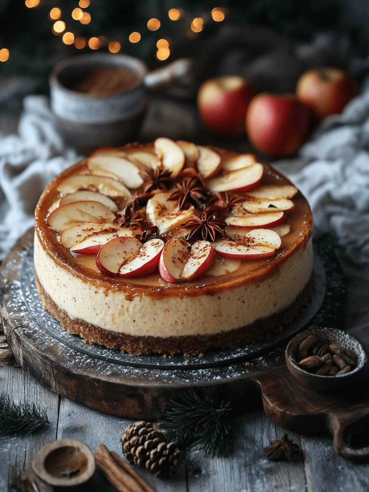 Apple Cider Cheesecake