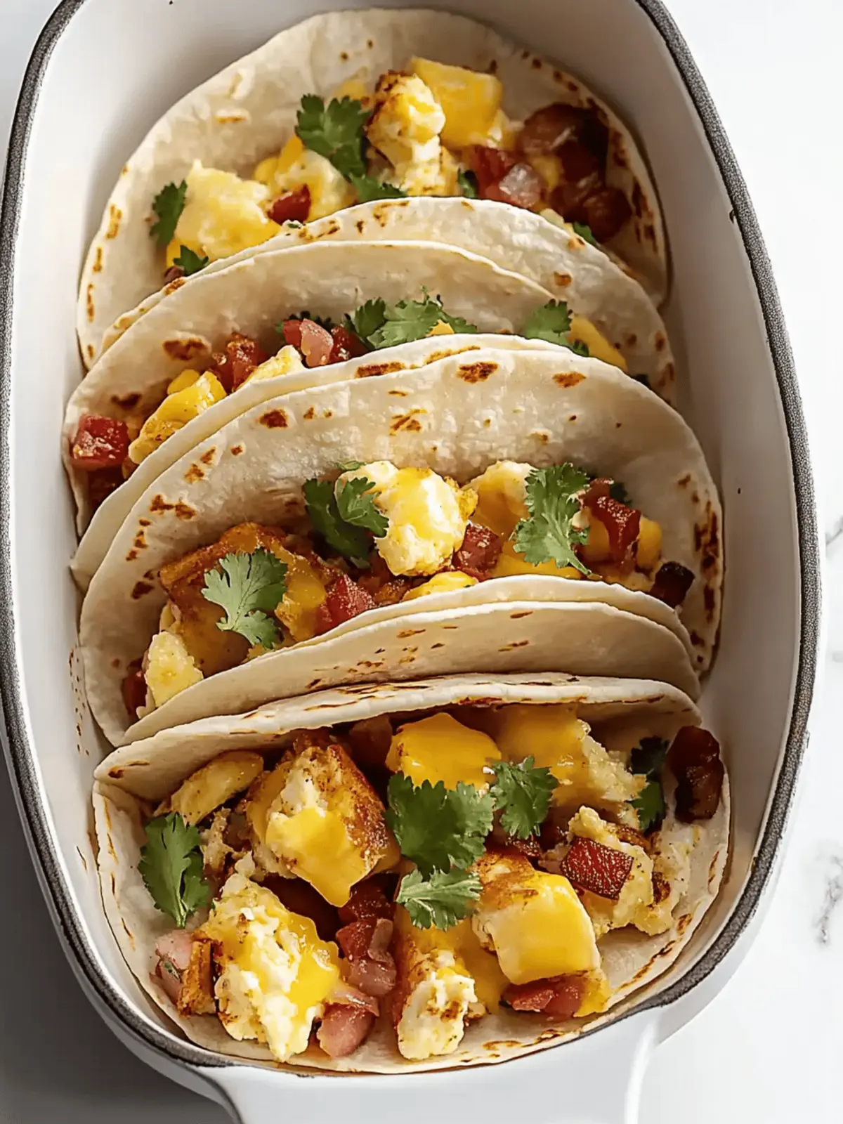 Tasty Baked Breakfast Tacos