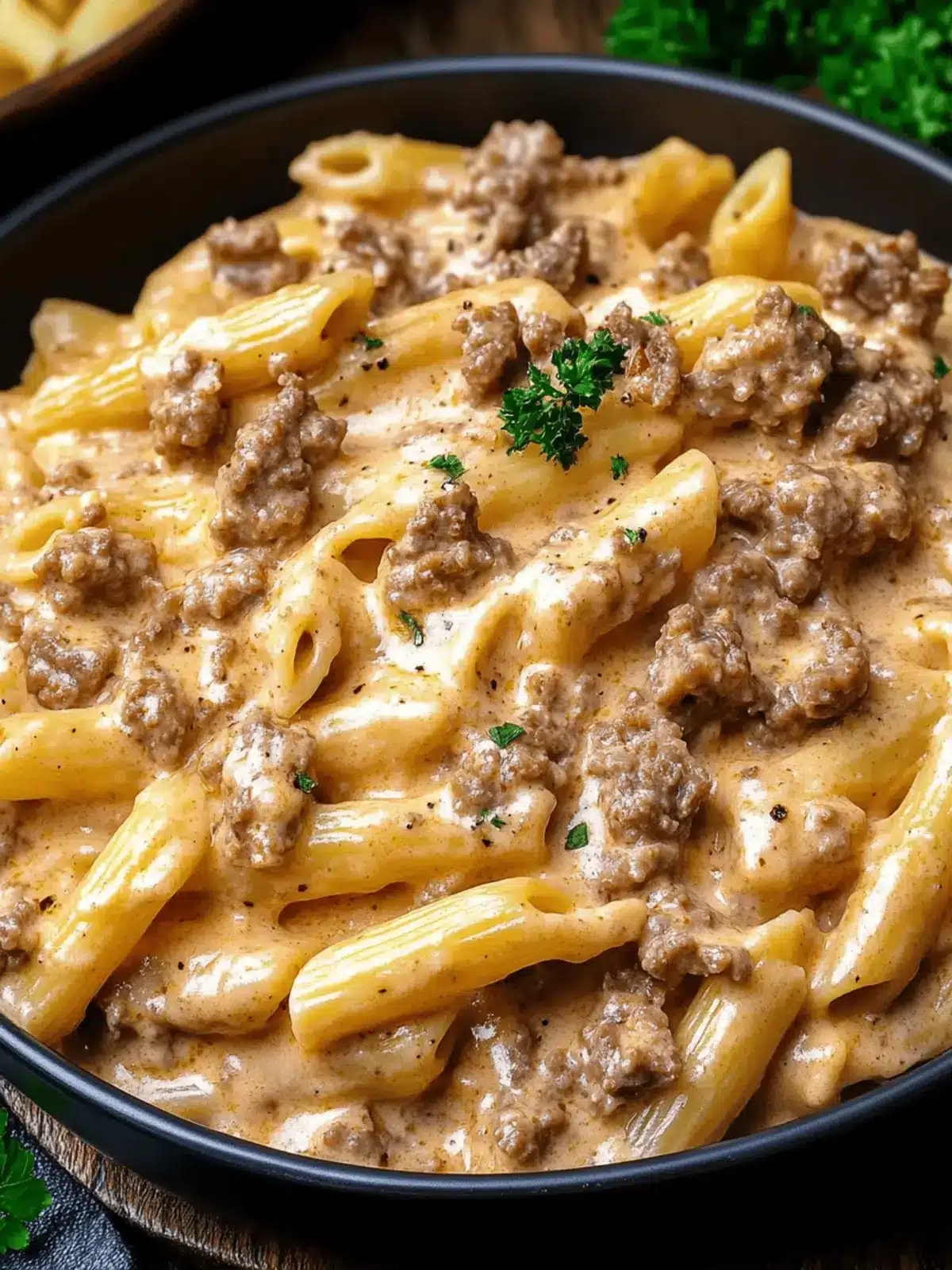 High Protein Creamy Beef Pasta Recipe