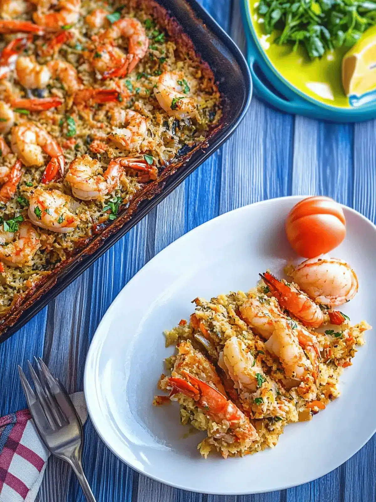 Baked Crab-Stuffed Shrimp Casserole