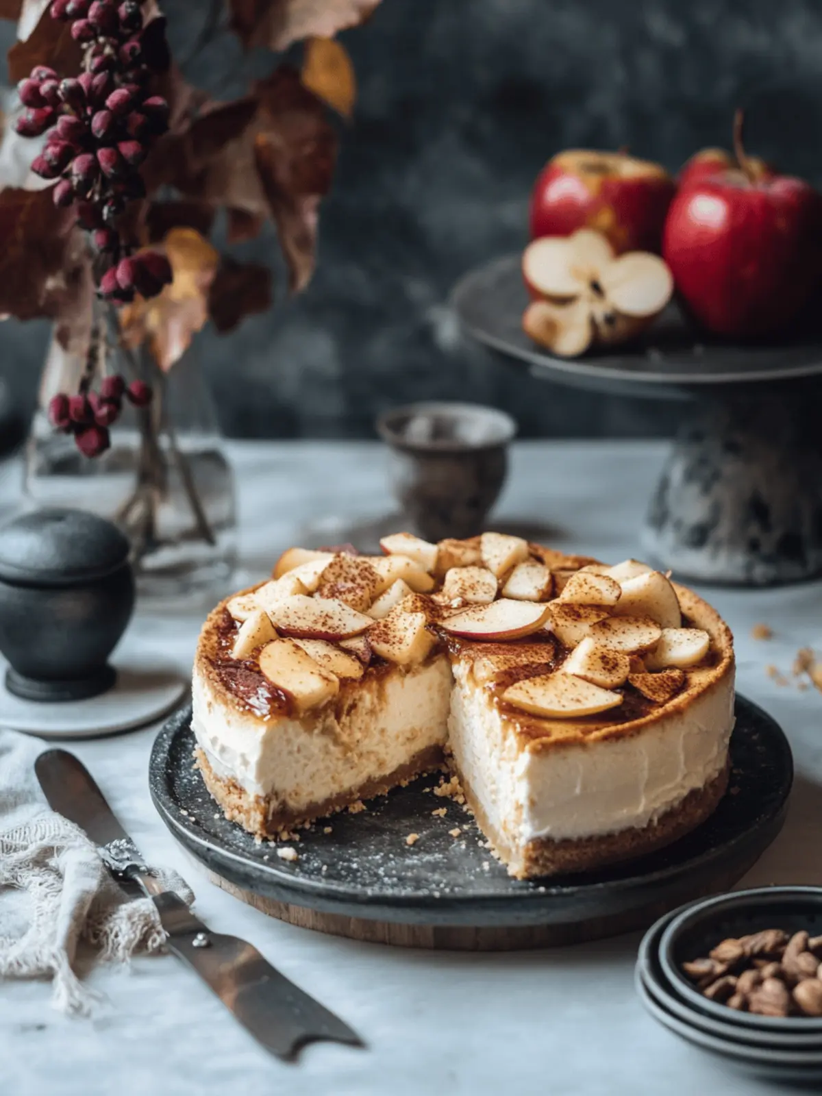 Apple Cider Cheesecake