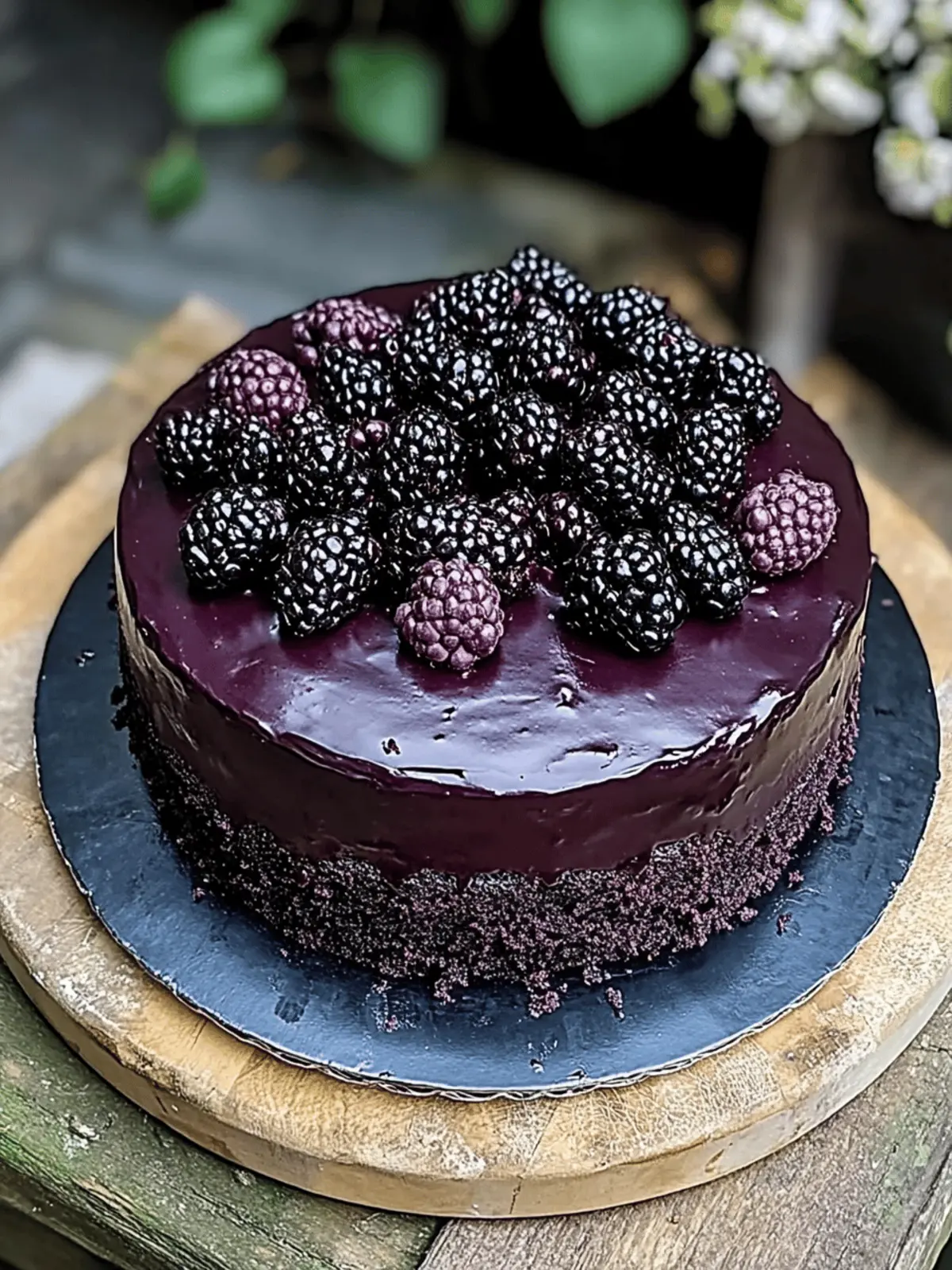 Blackberry Velvet Gothic Cake