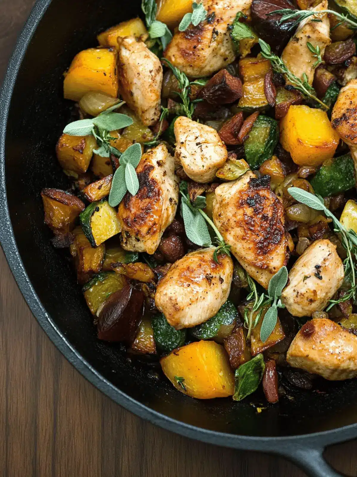 Autumn Harvest Chicken Skillet