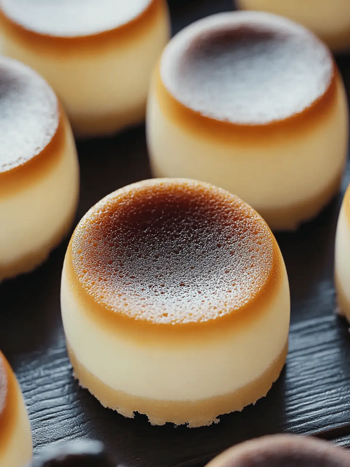 Quick Mini Japanese Cheesecakes