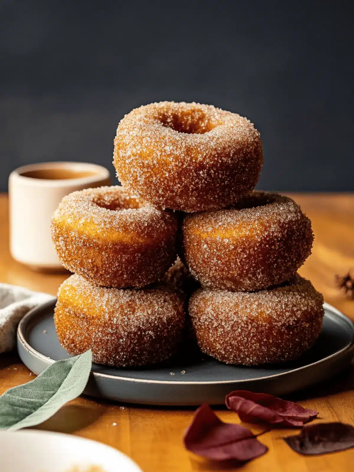 Baked Vegan Pumpkin Spice Donuts